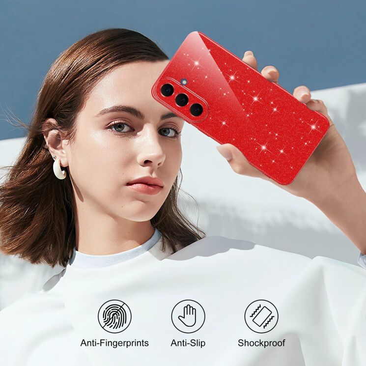 Защитный чехол Deexe Glitter Case with MagSafe для Samsung Galaxy S26 FE - Red (412723R) Защитный чехол Deexe Glitter Case with MagSafe для Samsung Galaxy S26 FE - Red: фото 7 из 8