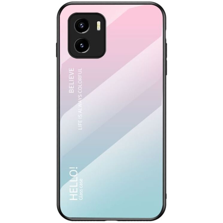 Защитный чехол Deexe Gradient Color для VIVO Y15s - Pink / Blue: фото 1 из 9