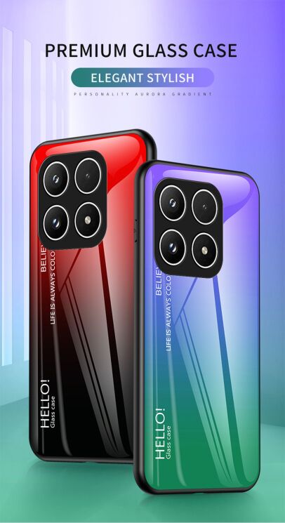 Защитный чехол Deexe Gradient Color для Xiaomi 17 - Pink / Blue: фото 7 из 13