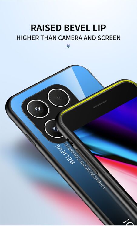 Защитный чехол Deexe Gradient Color для Xiaomi 17 - Pink / Blue: фото 11 из 13