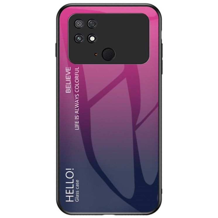 Защитный чехол Deexe Gradient Color для Xiaomi Poco C40 - Rose: фото 1 из 9