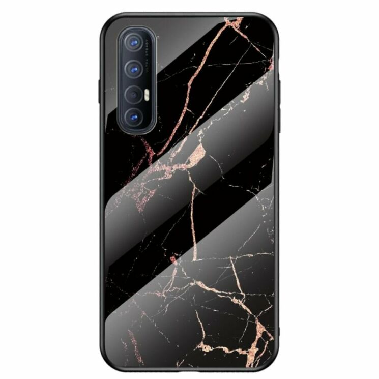 Защитный чехол Deexe Gradient Pattern для OPPO Reno 3 Pro - Black / Gold: фото 1 из 13
