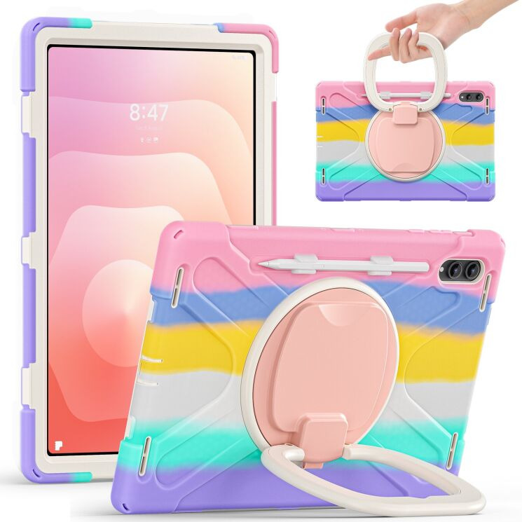 Защитный чехол Deexe Hand Grip для Samsung Galaxy Tab S12 Ultra / S11 Ultra (X930/X936) - Colorful Pink (435702CP) Защитный чехол Deexe Hand Grip для Samsung Galaxy Tab S12 Ultra / S11 Ultra (X930/X936) - Colorful Pink: фото 1 из 10