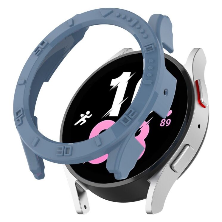 Захисний чохол Deexe Hard Frame для Samsung Galaxy Watch 5 Pro (45mm) - Blue: фото 1 з 8