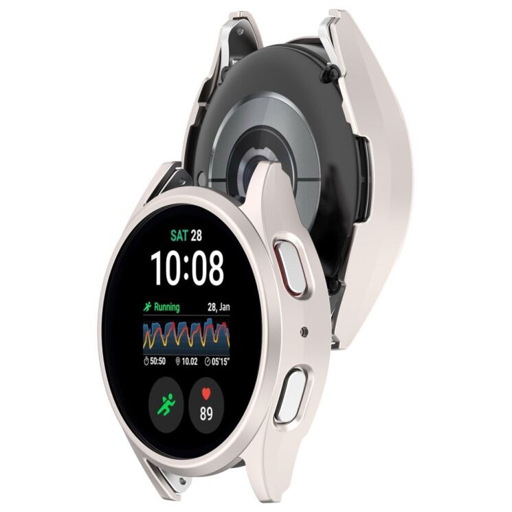Защитный чехол Deexe Hard Frame для Samsung Galaxy Watch 7 (40mm) - Starlight: фото 6 из 7