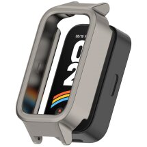 Защитный чехол Deexe Hard Frame для Xiaomi Mi Smart Band 9 Active / Redmi Band 3 - Matte Titanium: фото 1 из 7