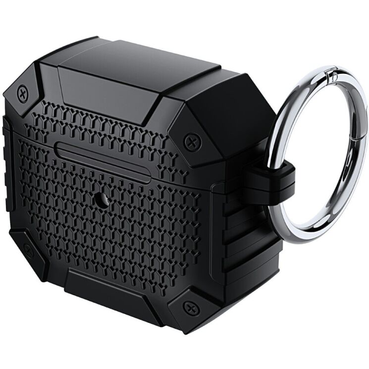 Защитный чехол Deexe Heavy Case для Apple AirPods 4 - Black: фото 1 из 7