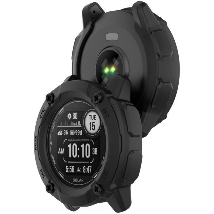 Защитный чехол Deexe Hollow Cover для Garmin Instinct 2X - Black: фото 3 из 8