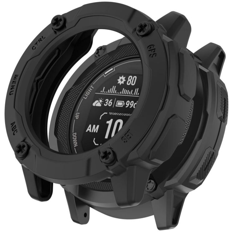 Защитный чехол Deexe Hollow Cover для Garmin Instinct 2X - Black: фото 1 из 8