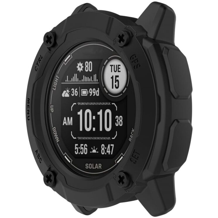 Защитный чехол Deexe Hollow Cover для Garmin Instinct 2X - Black: фото 2 из 8