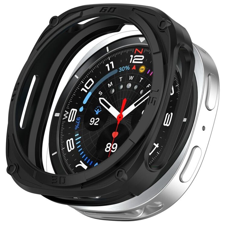 Захисний чохол Deexe Hollow Cover для Samsung Galaxy Watch 8 (40mm) - Black: фото 1 з 6