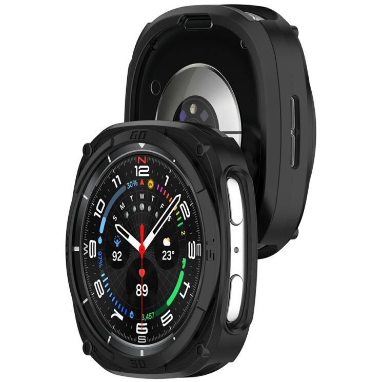 Захисний чохол Deexe Hollow Cover для Samsung Galaxy Watch 8 (40mm) - Black: фото 2 з 6