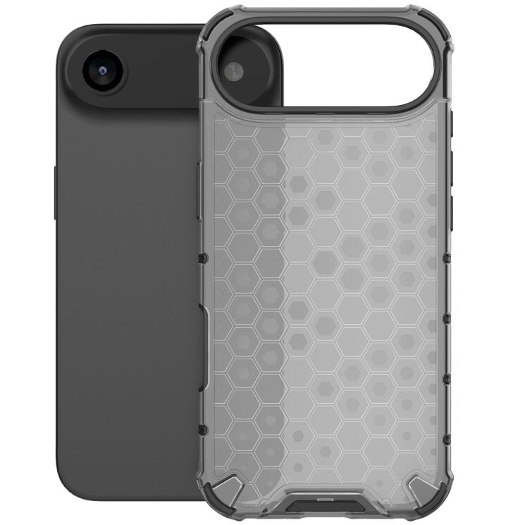 Захисний чохол Deexe Honeycomb Series для Apple iPhone 17 Air - Black: фото 2 з 6