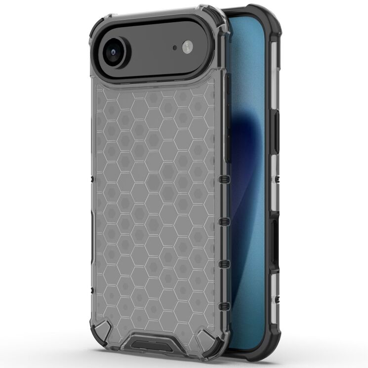 Захисний чохол Deexe Honeycomb Series для Apple iPhone 17 Air - Black: фото 1 з 6