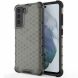 Захисний чохол Deexe Honeycomb Series для Samsung Galaxy S21 FE (G990) - Black (230624B). Фото 1 з 6
