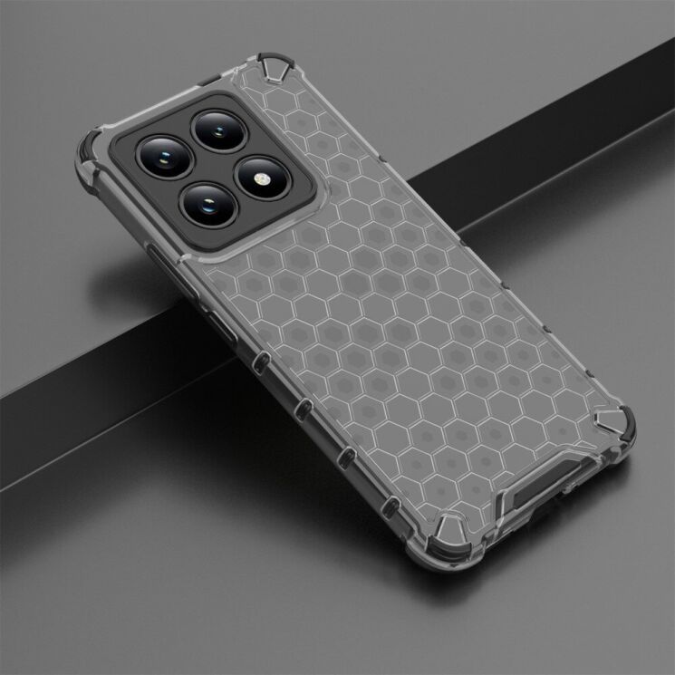 Защитный чехол Deexe Honeycomb Series для Xiaomi 14T - Black: фото 3 из 5