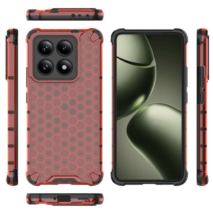 Защитный чехол Deexe Honeycomb Series для Xiaomi 14T - Black: фото 4 из 5