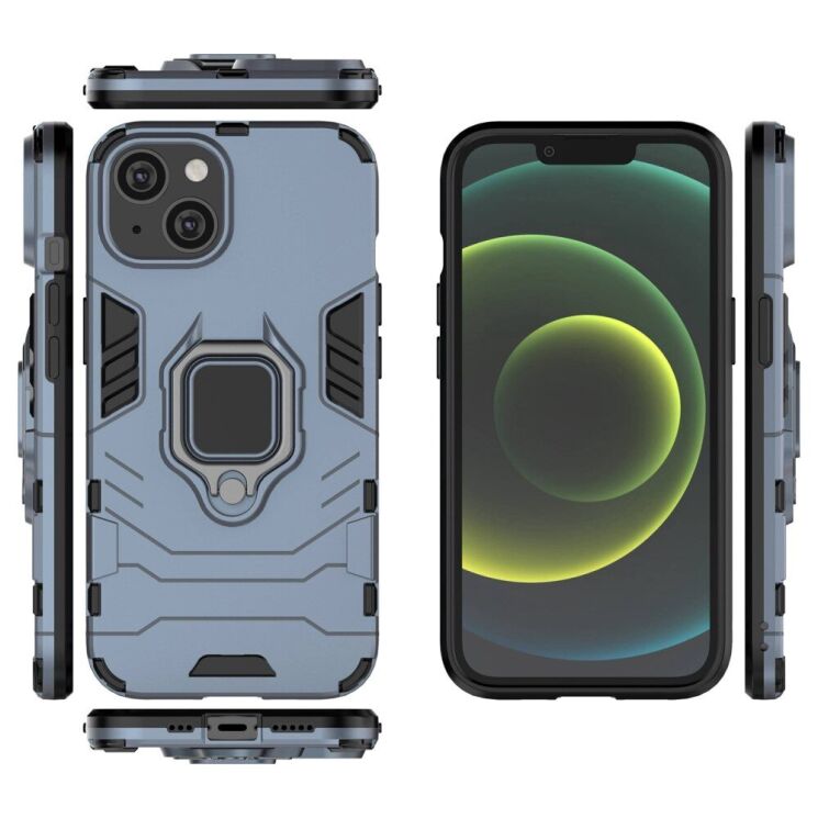 Защитный чехол Deexe Hybrid Case для Apple iPhone 14 - Blue: фото 3 из 6