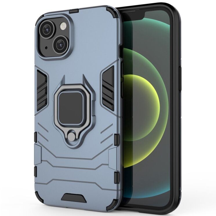 Защитный чехол Deexe Hybrid Case для Apple iPhone 14 - Blue: фото 1 из 6