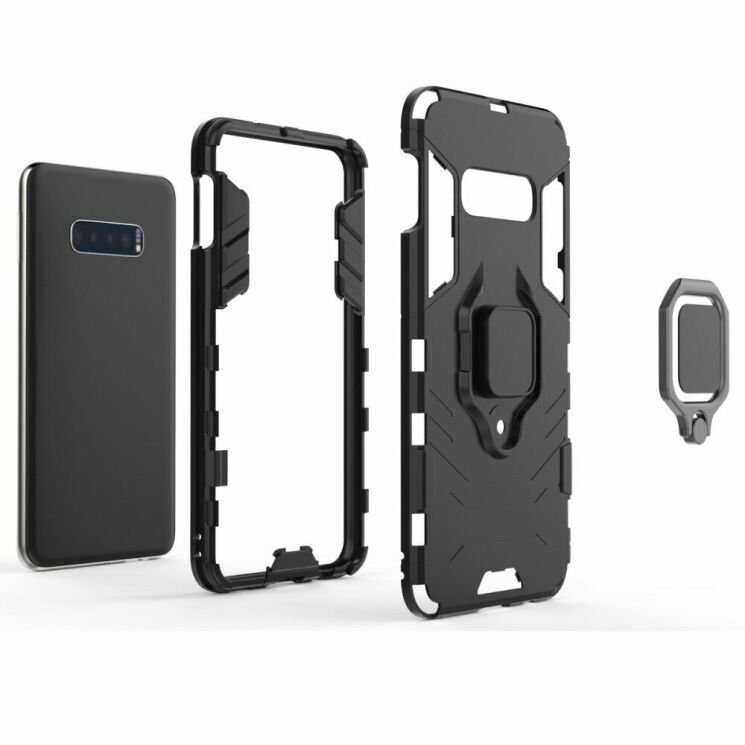 Защитный чехол Deexe Hybrid Case для Samsung Galaxy S10e (G970) - Black: фото 4 из 9