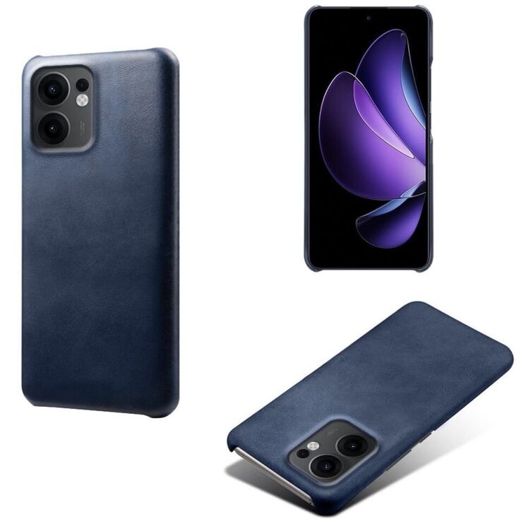 Защитный чехол Deexe Leather Back Cover для OPPO Reno 13 F/FS 5G - Blue: фото 4 из 5