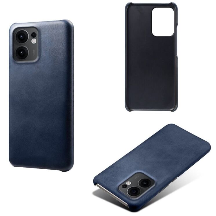 Защитный чехол Deexe Leather Back Cover для OPPO Reno 13 F/FS 5G - Blue: фото 5 из 5