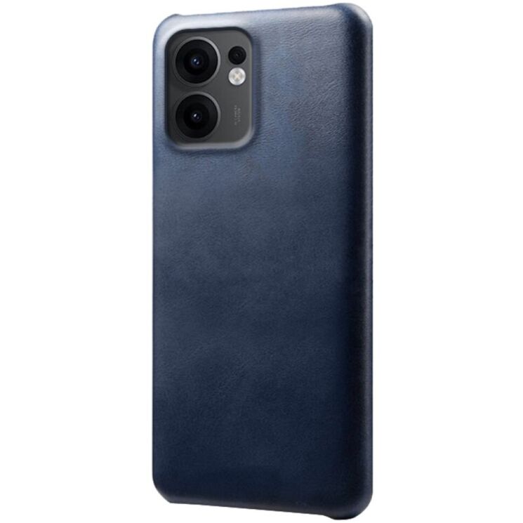 Защитный чехол Deexe Leather Back Cover для OPPO Reno 13 F/FS 5G - Blue: фото 1 из 5