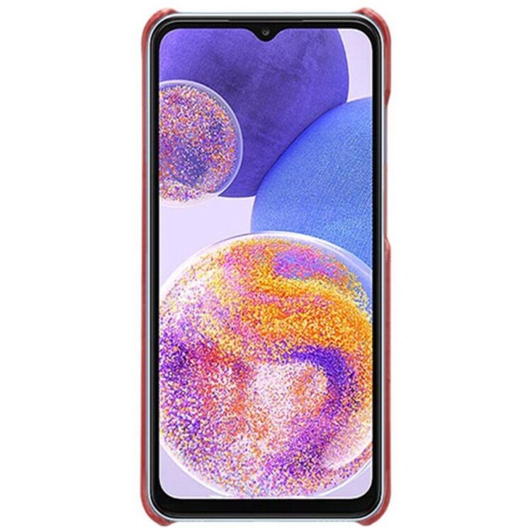 Защитный чехол Deexe Leather Back Cover для Samsung Galaxy A23 (A235) - Red: фото 2 из 6