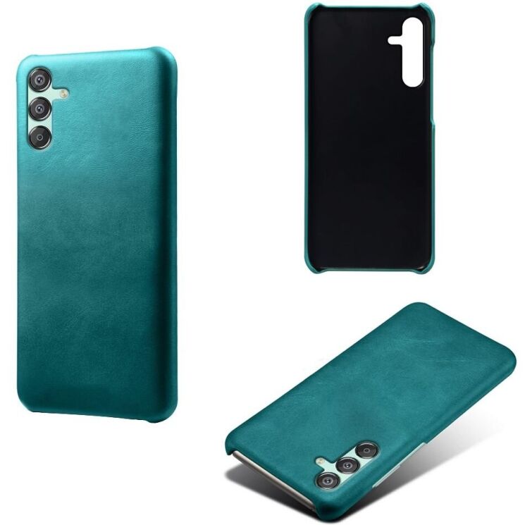 Защитный чехол Deexe Leather Back Cover для Samsung Galaxy M15 (M156) - Green: фото 4 из 4
