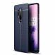 Защитный чехол Deexe Leather Cover для OnePlus 8 Pro - Dark Blue (264903DB). Фото 1 из 8
