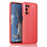 Силіконовий (TPU) чохол Deexe Leather Cover для OPPO A74 5G - Red: фото 1 з 8