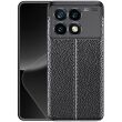 Защитный чехол Deexe Leather Cover для Xiaomi Poco F6 Pro - Black (354924B)