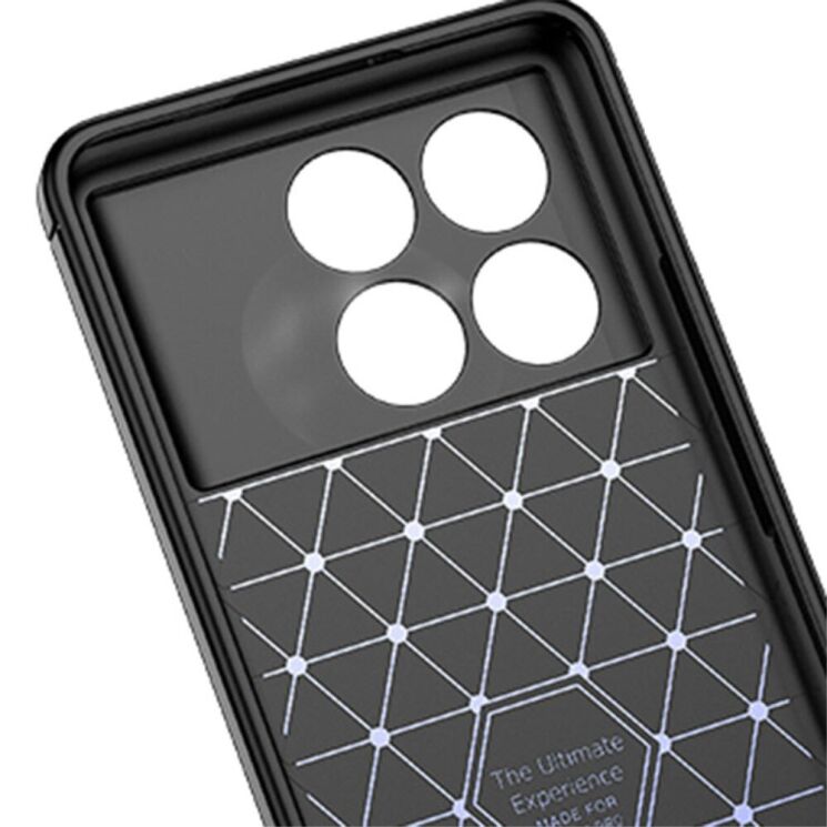 Защитный чехол Deexe Leather Cover для Xiaomi Poco F6 Pro - Black: фото 4 из 10