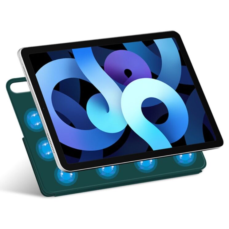 Защитный чехол Deexe Magnetic Case для Apple iPad Air 13 M3/M2 (2025/2024) / iPad Pro 12.9 (2020/2021/2022) - Green: фото 2 из 7