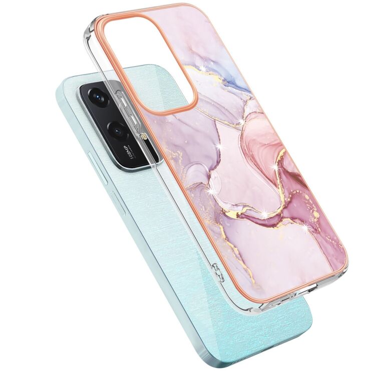 Защитный чехол Deexe Marble Style для Honor 200 Lite - Rose Gold: фото 2 из 6