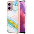 Защитный чехол Deexe Marble Style для Motorola Moto G24 / G04 / G04s / E14 - Light Green (347839LG)