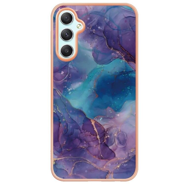 Защитный чехол Deexe Marble Style для Samsung Galaxy A24 (A245) - Purple: фото 2 из 8