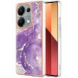 Защитный чехол Deexe Marble Style для Xiaomi Redmi Note 13 Pro 4G / Poco M6 Pro - Purple (345763V)