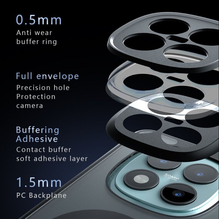 Защитный чехол Deexe Matte Skin with MagSafe для Xiaomi Redmi Note 15 Pro Plus / Poco M8 Pro 5G - Black: фото 10 из 11