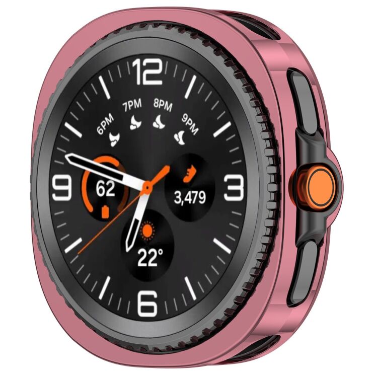 Защитный чехол Deexe Protective Frame для Samsung Galaxy Watch 8 Classic - Pink: фото 2 из 3