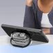 Защитный чехол Deexe Pure Stand для Samsung Galaxy Buds 3 / Buds 3 Pro - Transparent Black (360921H). Фото 2 из 5