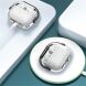 Защитный чехол Deexe Pure Stand для Samsung Galaxy Buds 3 / Buds 3 Pro - Transparent Black (360921H). Фото 4 из 5