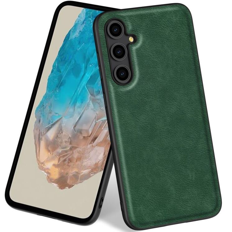 Защитный чехол Deexe Retro Cover для Samsung Galaxy M35 (M356) - Green: фото 1 из 8