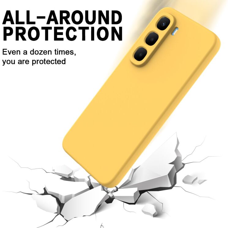 Захисний чохол Deexe Silicone Case для Infinix Hot 60 Pro - Black: фото 6 з 9