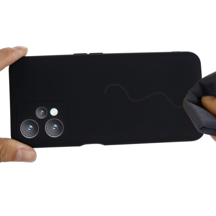 Захисний чохол Deexe Silicone Case для Realme 9 Pro - Black: фото 5 з 10