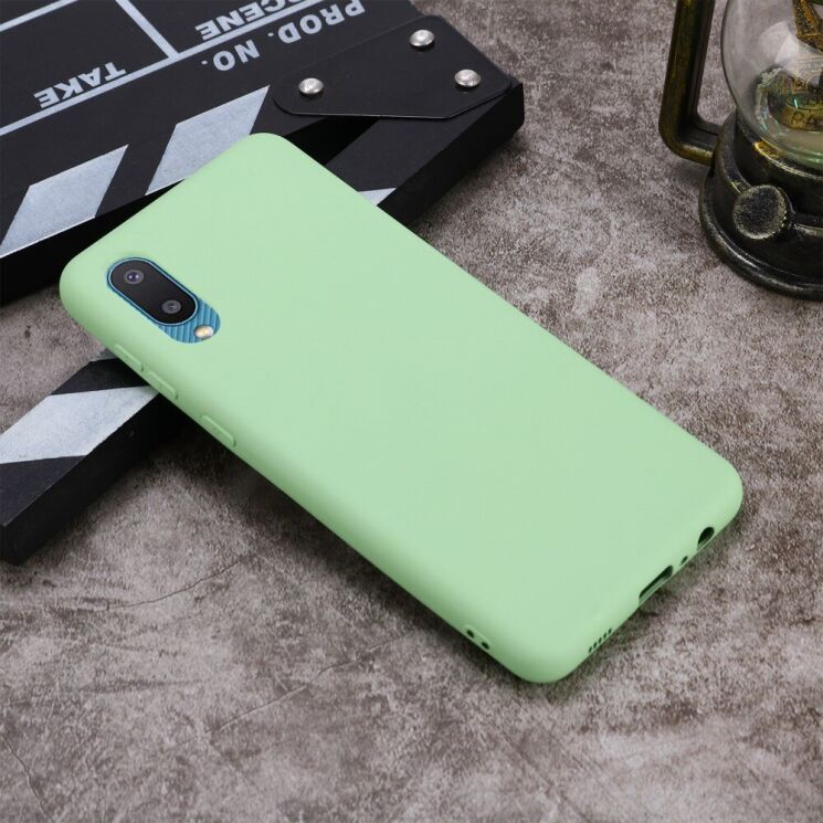 Силиконовый (TPU) чехол Deexe Silicone Case для Samsung Galaxy A02 (A022) - Green: фото 3 из 6