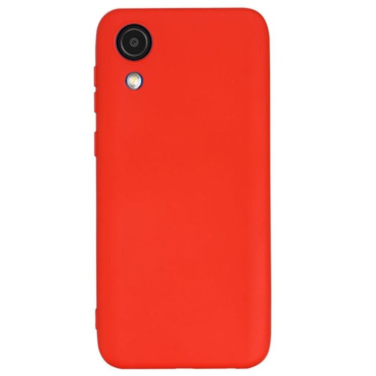 Защитный чехол Deexe Silicone Case для Samsung Galaxy A03 Core (A032) - Red: фото 3 из 8