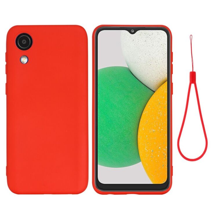 Защитный чехол Deexe Silicone Case для Samsung Galaxy A03 Core (A032) - Red: фото 2 из 8