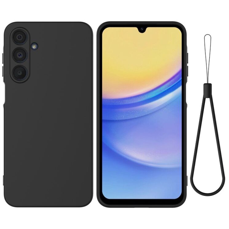 Защитный чехол Deexe Silicone Case для Samsung Galaxy A16 (A165) - Black: фото 1 из 8