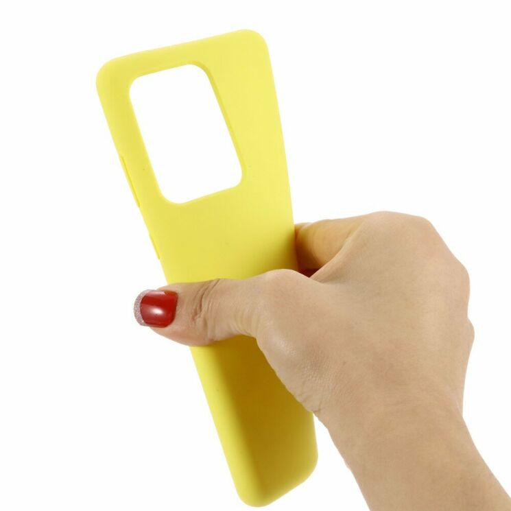 Защитный чехол Deexe Silicone Case для Samsung Galaxy S20 Ultra (G988) - Yellow: фото 3 из 6